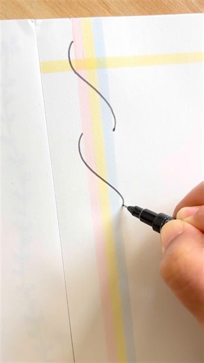 ￼🌿 Minimal Border Design For Journaling 🩷💛💙 #shorts #frontpage #journal