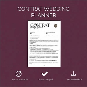 Wedding Planner Contract Template - Wedding Organizer - Wedding Service Provider - Etsy
