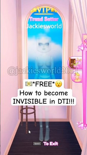*FREE HACK* INVISIBILITY IN DTI?! #dresstoimpress #dti #roblox #free #invisible #wow #shocking #cool