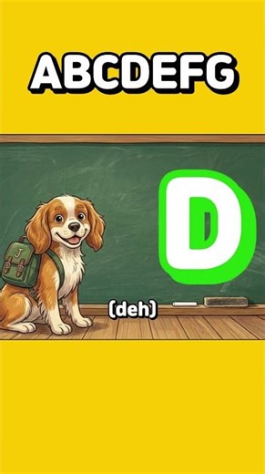 El Abecedario 1️⃣ | ABCDEFG #abecedario #learnspanish #abc #kids #shorts