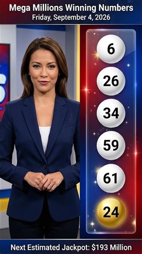 🟡 Mega Millions Winning Numbers & Lottery Results – Friday, September 4, 2026