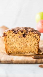 RECIPE: https://sugarspunrun.com/apple-bread-recipe/ My super moist and tender Apple Bread recipe is loaded with sweet apples and topped with a crisp cinnamon sugar crust. This recipe is easy, with just 15 minutes of prep! | Sugar Spun Run