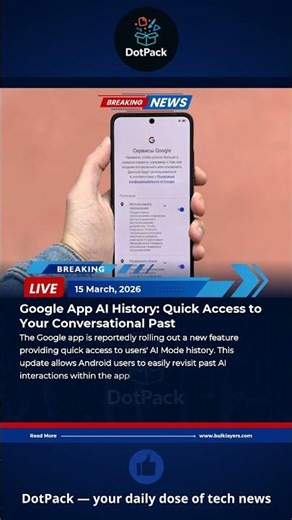 Google App AI History: Quick Access to Your Conversational Past