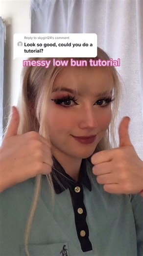 Easy Messy Low Bun Tutorial | Hair Styling Tips