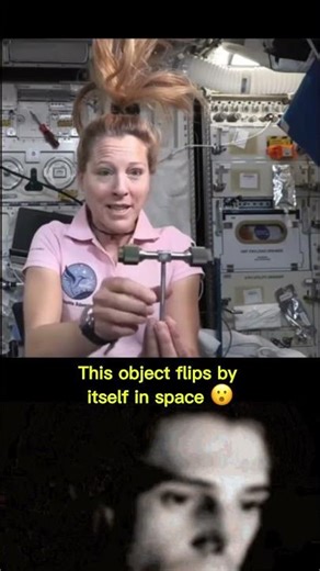 This object flips by itself in space #shorts #ytshorts #physics #facts #science