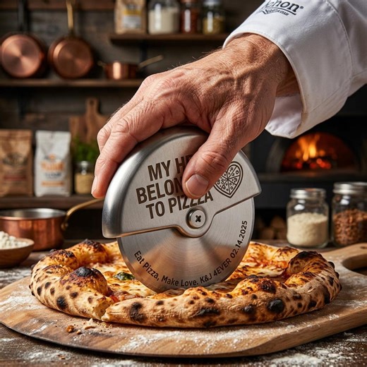 Pizza Cutter – Personalized Stainless Steel Wheel With “EAT PIZZA” and Custom Date, Ideal for Pizza Themed Parties, Gift for Him/her - Etsy