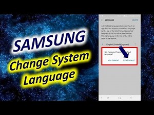 How to Change System Language on SAMSUNG