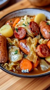 🍲 Potée aux Saucisses et Légumes 🛒 Ingrédients : 🌭 4 saucisses fumées (ou saucisses de Morteau) 🥬 1/2 chou vert, coupé en lanières 🥔 4 pommes de terre, pelées et coupées en gros morceaux 🥕 4 carottes, pelées et coupées en tronçons .... 👉 La recette est dans le 1er Coʍmеոτaire 💬 . #fypシ゚viralシfypシ゚ #viralpost2025 #fypシ゚viralシ #fypシ゚viralシfypシ゚viralシalシ #fypreelsシ゚viralシ #fypviralシ #fypageシ #fyp #fypシ゚ #fblifestyle #recipe #cooking #groceryshopping #communitysupport #kitchenessentials #pie