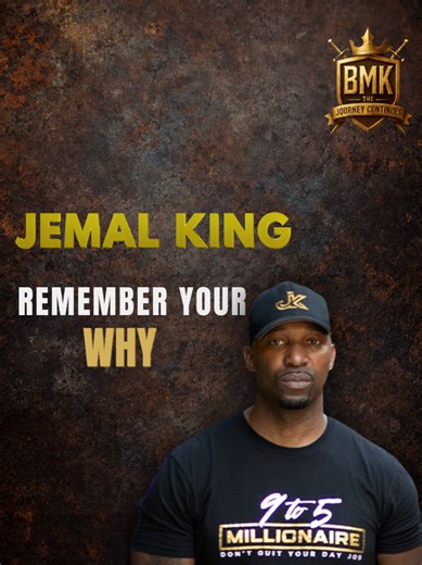 Most men don’t quit because they’re tired. They quit because they forgot why they started. New episode with @9to5millionaire is out now. Save this. Share it. Follow for more #kingtalk #rememberyourwhy #thejourneycontinues