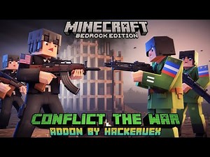 Minecraft War Mod Minecraft Bedrock - Confliict The War Addon | American Army Vs Russian Army