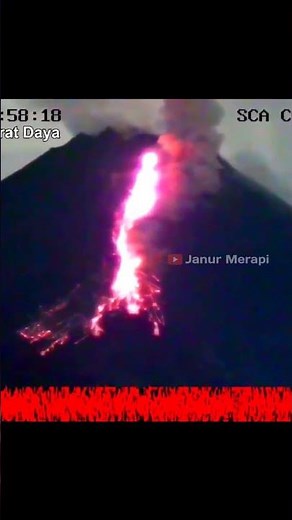 Guguran Lava Pijar Erupsi Merapi Menjelang Subuh 26 Maret 2023