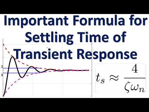 Derivation of Important Formula for Settling Time of Transient Response of Dynamical Systems