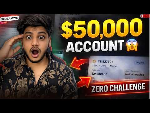 LIVE 🔴 | $50,000 Instant Funding Pips Challenge 🚀 | 2 Accounts | Zero se Funded Journey #fundingpips