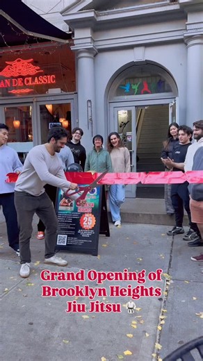 Brooklyn Heights Jiu Jitsu- a Carlos Machado affiliated program on Instagram: "We officially launched the Brazilian Jiu Jitsu program @ Brooklyn Heights BJJ! Huge thank you to everyone who came for the grand opening & ribbon cutting 🙏 if you’re in NYC and want to train, DM or stop by! 📍151 Montague Street 🗓️ Gi M/W at 12PM and 7PM, No Gi T/TH at 12PM and 7PM #bjjbrooklyn #nycbjj #martialartsnyc #brooklyngyms #jiujitsulife #bjjcommunity #brooklynjiujitsu #montaguestreet"