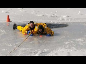 Ice safety and ice water rescues with the Cedar Rapids Fire Department