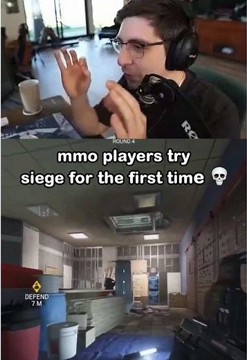 My MMO Friends Played Rainbow Six Siege 🤣 #shroud #gaming #rainbowsixsiege