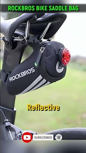 ROCKBROS Bike Saddle Bag – Ultralight Bicycle Seat Bag for Road & Mountain Bikes #cycling #bag