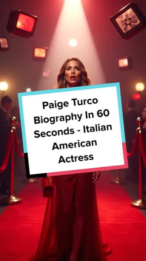 Paige Turco Biography In 60 Seconds - Italian American Actress #paigeturco #italianamerican #italianamericans
