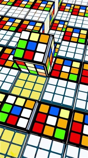 Endless Rubik loop 🧩 #3danimation #infiniteloop