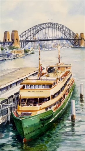 27 reactions · 10 comments | A new watercolour painting Ferry at Circular Quay. Love our city ❤️ available framed at @bellavistamanly #bellavistamanly #sydneyferry #circularquay #lovesydney#sydneyartwork | Judy Salleh Art | Facebook