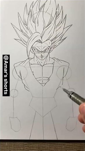 How to draw beast Gohan step by step😎 #drawing #shorts #tutorial #anime #gohan #art #sketch #youtube