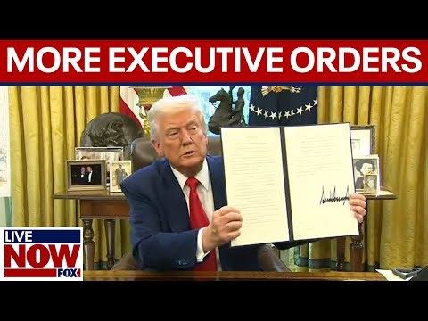 President Trump signs more executive orders, takes questions from reporters | LiveNOW from FOX