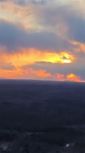 Sunset from an R22 Helicopter