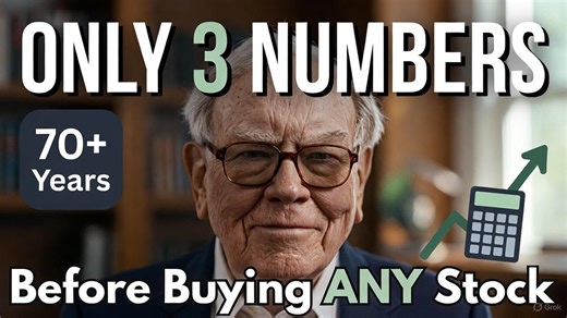 The Only 3 Numbers Warren Buffett Checks Before Buying Any Stock No MBA Needed After 70 years of investing, Warren Buffett has simplified trillion-dollar decisions into just 3 numbers anyone can check—no Wall Street degree required. Warren Buffett reveals his "kitchen-table test" for picking stocks: the exact three financial metrics he's used to build Berkshire Hathaway into a $700B empire, from his Coca-Cola investment to Apple. #WarrenBuffett #WarrenBuffettWisdom #ValueInvesting | Learyomics