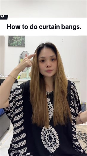 Cara Buat Curtain Bangs dengan Flat Iron