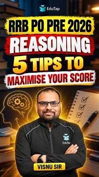 RRB PO Prelims 2026: 5 Reasoning Tips to Maximise Your Score