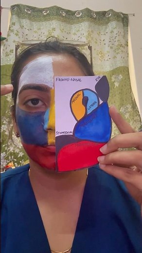 Development of face in a minute! #orthodontics #biology #neet #dentalanatomy #bds #dentalschool