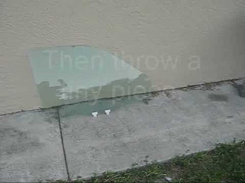 How to break the car window by spark plug