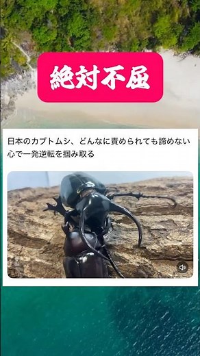 どんなに追い詰められても諦めず一発逆転を狙う日本のカブトムシの神業がこちら #クワガタ #カブトムシ #shortvideo