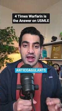 USMLE: 4 Times WARFARIN is the Answer on Step 1,2 & 3 #shorts #doctor #usmle