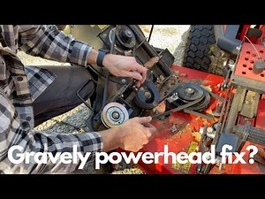 Quick fix for the Gravely bagging system! Taking the flutter out of the belt.