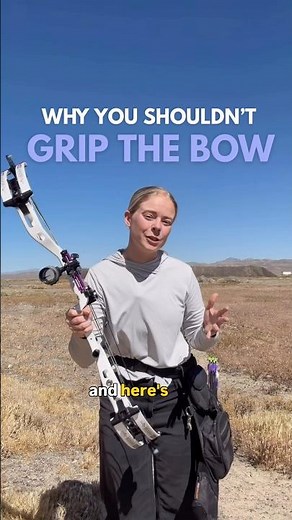 Why you need to stop gripping your bow #archery #technique