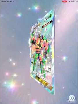 I pulled the rare new buzzwole ex card from the crimson blaze expansion of #pokemontcgpocket