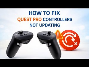 How To FIX Quest Pro Controllers Not Updating