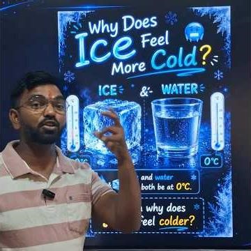 Why does ice feel more cold |#dhiraj_eduverse #ranjeet_sir #sciencefacts #funfacts #ice