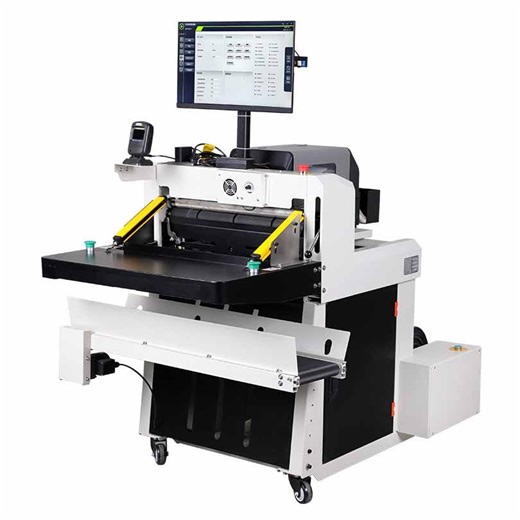 High-speed 5 Bags/min Automatic Express Pouch Package Machine Bag Cutting Sealing Labeling for Courier Shops