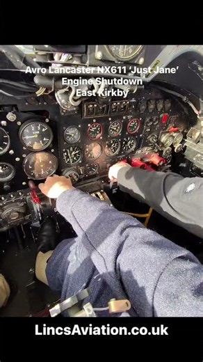 Avro Lancaster Engine shutdown - Pilot #pov East Kirkby
