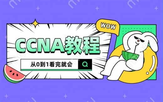 思科认证CCNA最新课程，这绝对是目前最全最新的，全17集从零开始，从0到1，全是干货，学习CCNA缺少他可不行！