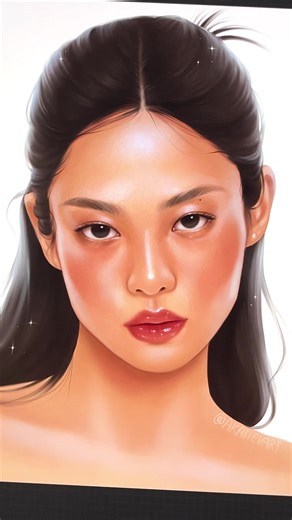 Dracula Jennie Lips Tutorial in Procreate