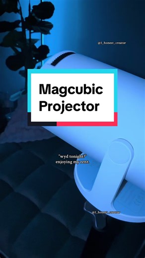 Replying to @tt_or_tanishea_🌻 ♣️ So glad I got a projector! Love how my new projector makes my room a vibe #movienights #projector #projectorforbedroom #trending #magcubicprojector