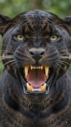 Black Jaguar's Deadly Stare 🐆 | The Ultimate Wild Predator #BlackJaguar #Wildlife #BigCats