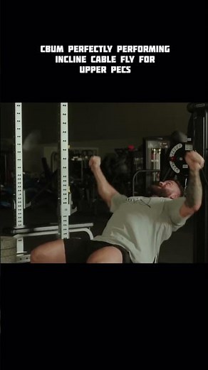 Cbum :- Best way to perform incline cable fly for upper pecs/chest #upperchest #chest #chestworkout
