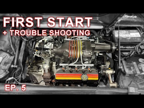 FIRST START! (Did Not Go as Planned) - 3800 Swapping my Pontiac Fiero EP. 5