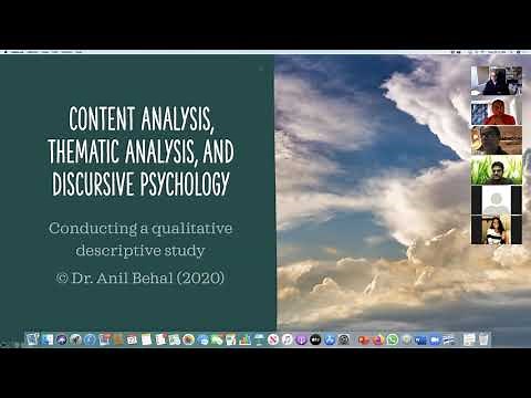 Content Analysis, Thematic Analysis, and Discursive Psychology