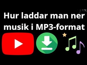 Hur laddar man ner musik från YouTube i MP3-format