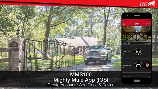 Mighty Mule App - iOS - Account Setup